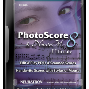 乐谱扫描播放编辑 PhotoScore and NotateMe Ultimate 2018.7 v8.8.6 WiN