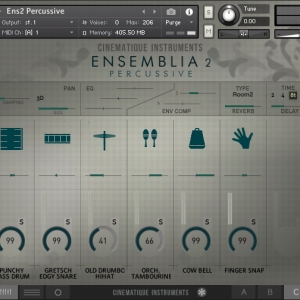 现代室内管弦打击乐 Cinematique-Instruments ENSEMBLIA 2 PERCUSSIVE KONTAKT