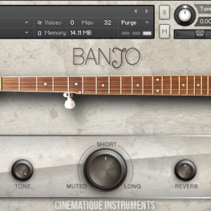 斑卓琴 Cinematique Instruments Banjo 2 KONTAKT