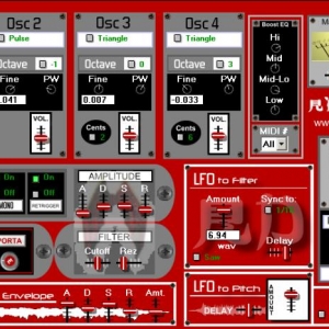 红龙2合成器ElectroniSounds Red Dragon 2 VSTi Synth