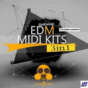 令人震惊3MIDI包Vandalism Shocking EDM MIDI Kits 3 in 1 MiDi