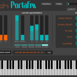 复古便携式调频合成器 Plogue Chipsynth PortaFM v1.072 PC