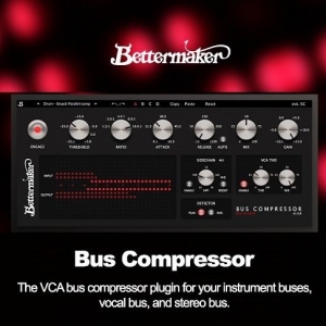 巴斯压缩 Plugin Alliance Bettermaker Bus Compressor v1.0.0 PC