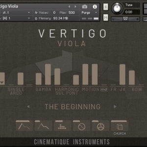 中提琴 Cinematique Instruments Vertigo Viola KONTAKT